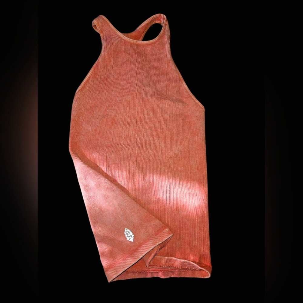 SUPER STRETCH RIBBED FREEPEOPLE MOVEMENT HIGH NECK RACER BACK TANK